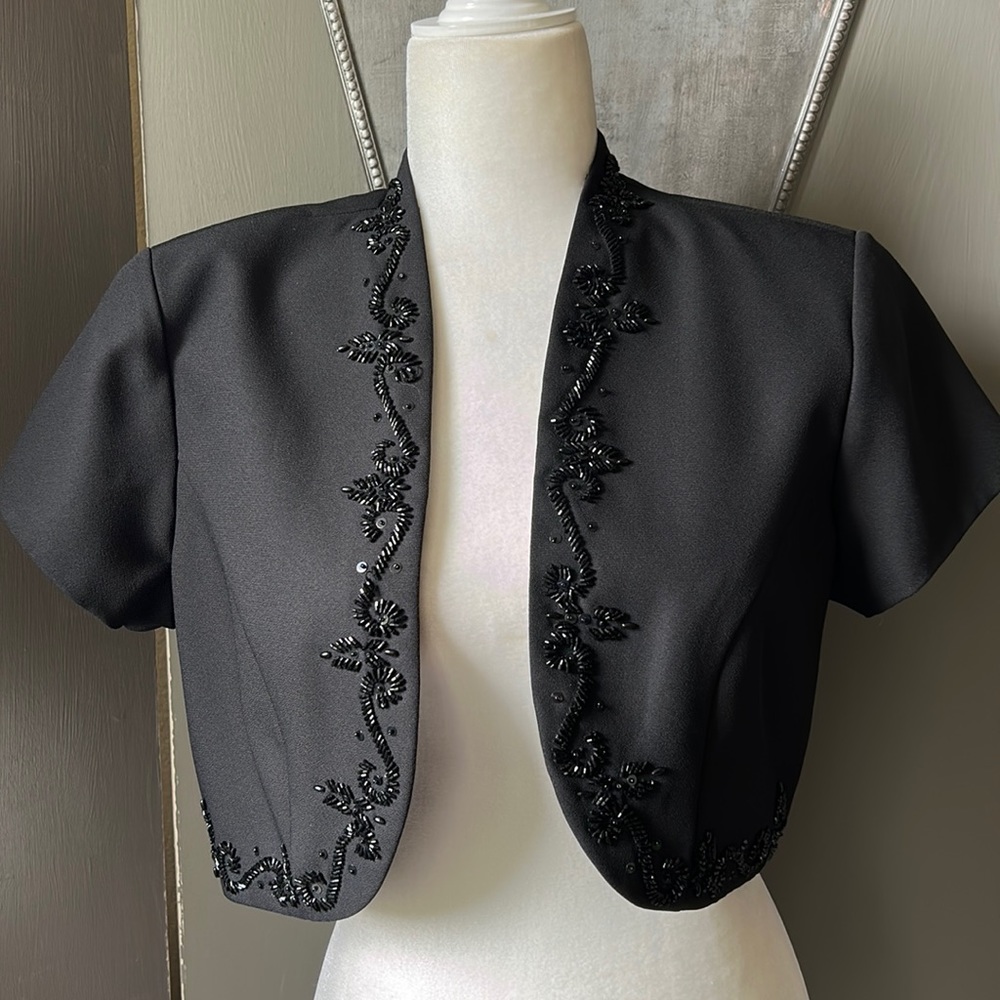 Special occasion short jacket Bolero above waist J.R. Nites by Caliendo LNWOT SP